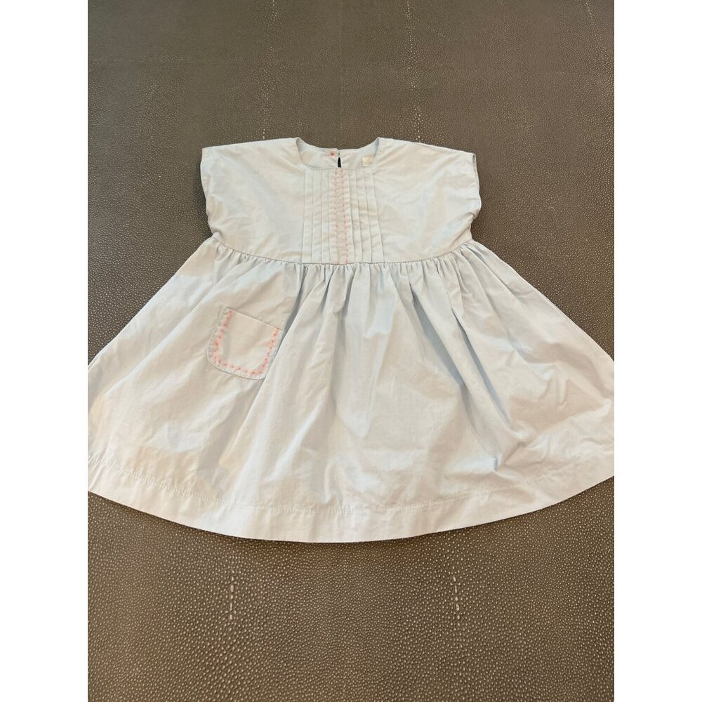 Marie Chantal Baby Blue Dress W/Bloomers 18M EUC